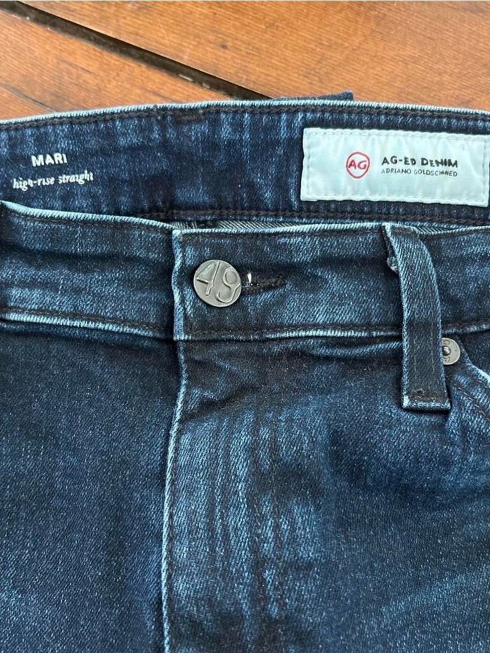 AG Mari High-Rise Straight Jeans - Picture 3 of 3